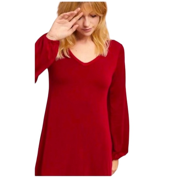 Anthropologie- Michael Stars V-Neck Knit Dress - Picture 2 of 8